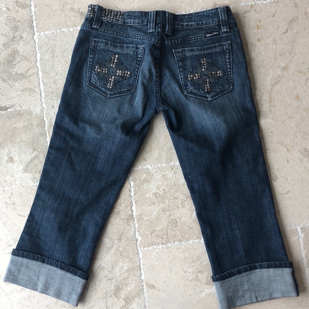 Miss Me embellished cropped jeans size 30